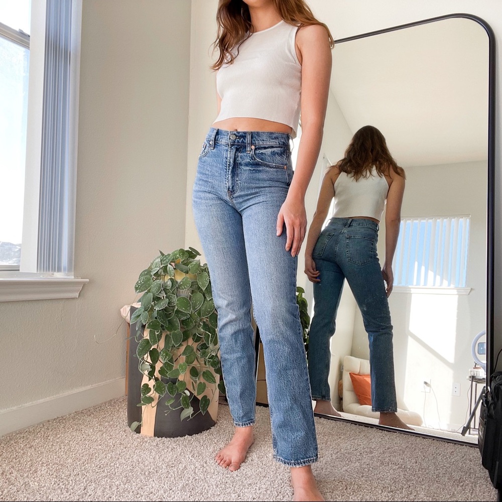 GAP Sky High Straight Jeans